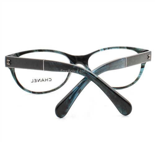 Gafas Chanel ch3309Q 1570 Cristal Brillante Azul Teal 53 mm con Bolsa - Imagen 3 de 6