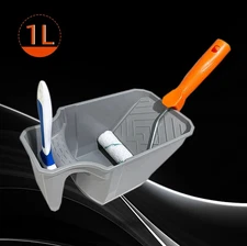 1pcs 4-Inch Handheld Paint Cup with Roller Frame – Large Capacity, Durable - NEW