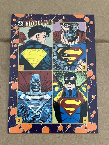 1993 SKYBOX DC BLOODLINES - MAN OF STEEL PROMO #NNO - Picture 1 of 2