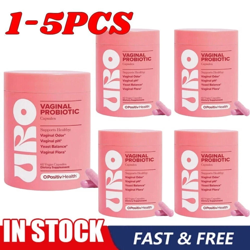 MARKENLOS 1-5X URO Vaginal Probiotics for Women pH Balance with Prebiotics &Lactobacillus