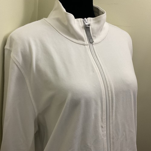 Chaqueta T By Talbots para mujer blanca con cremallera completa bolsillos talla 3X - Imagen 3 de 13