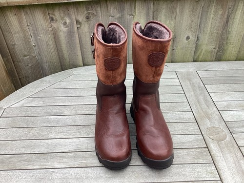 Royal Scots Größe 8 braune Stiefel Herren zweimal getragen Top gebrauchter Zustand Fellgefüttert