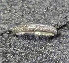 Vintage Stamped 925 Sterling Silver Lord Of the Rings Elvish  Band Ring Size 8.5