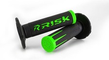 Risk Racing Fusion 2.0 Motocross Grips with Grip Tech - Green