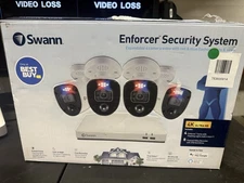 Swann Enforcer Security System 4K 8-Channel 4-Camera 2TB DVR *Tested, In Box*