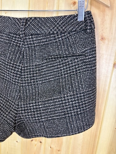 Dynamite women’s wool blend trouser shorts size 6 glen plaid academia layering - Bild 8 von 13