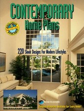 CONTEMPORARY HOME PLANS: 220 SLEEK DESIGNS FOR MODERN By Home Planners Inc Mint