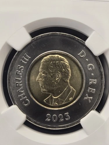 2023 $2 CANADA NGC MS66 KING CHARLES TOONIE FIRST RELEASES & YEAR OF ISSUE