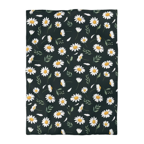 Blumen Mikrofaser Bettbezug, Boho Bettwäsche, Blumendecke, Wohndeko - Bild 14 von 25