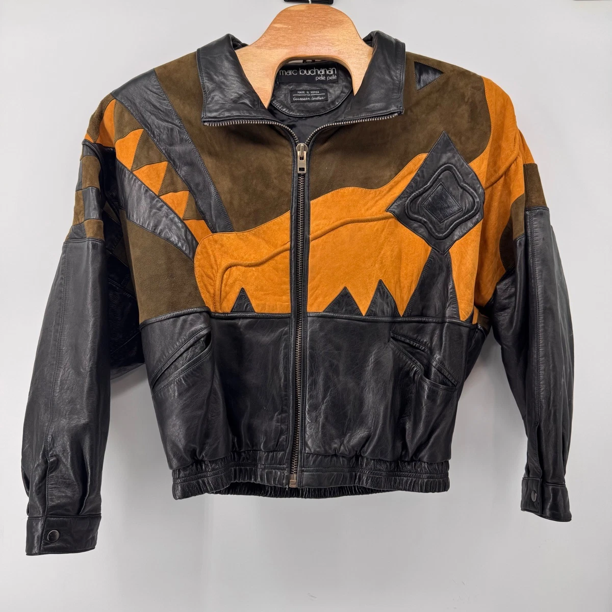 Leather Multi-Color Vintage Outerwear Coats & Jackets for Men for