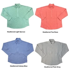 Eddie Bauer Women's Long Sleeve Quilted Half Zip Pullover