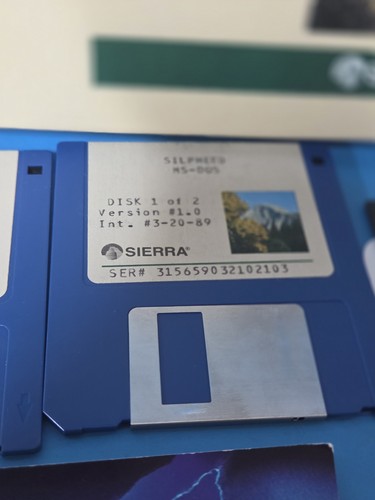 Tandy Silpheed Cat.No. 26-3054 Juego PC Completo en Caja 5.25" y 3.5" Floppy Sierra - Imagen 11 de 15