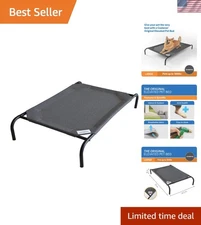 Cooling Elevated Dog Bed - Breathable, Moisture-Resistant & Eco-Friendly - Large
