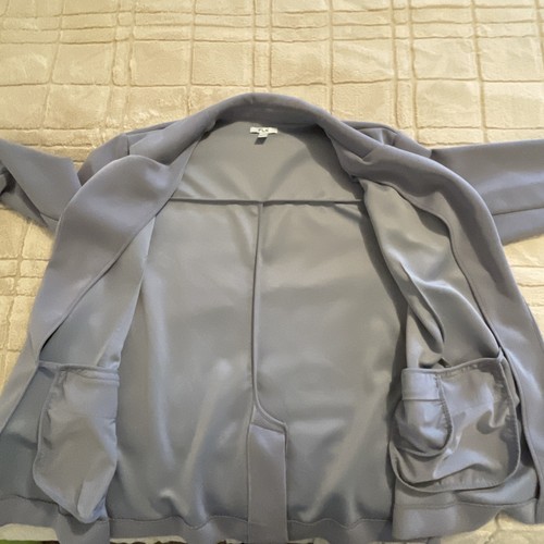FLX Women’s XL Gray Open Front Blazer Jacket 3/4 Sleeve Pockets Business - Picture 15 of 20
