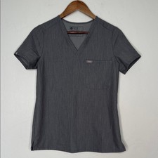 Figs Catarina Scrub Top Graphite Gray Size XS