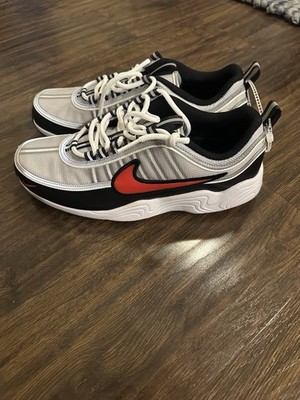 Nike Air Zoom Spiridon SP Silver Red - New - Size 8