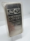JOHNSON MATTHEY 10 Ounces Troy .999 Fine Silver Bar, Assayers & Refiners 🔥