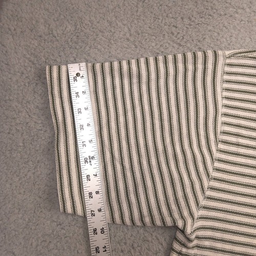 Levi’s Men’s L Striped Henley Shirt Short Sleeve Cotton Made in Saipan - Picture 8 of 11