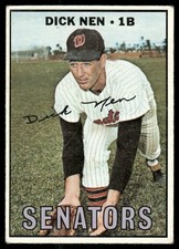 Dick Nen 1967 Topps #403 Washington Senators Vintage Baseball Card EX