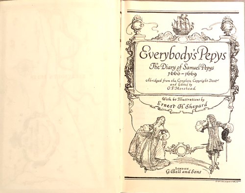 VG 1947 HC UK ED Everybody's Diary S Pepys E Shepard Winnie Pooh Illustrator - Picture 3 of 11