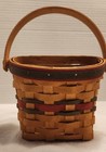Longaberger 1999 Little Joy Wall Hanging Basket W/ Handle Signed And Numbered -