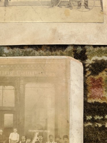 Lot of 2 Antique Illinois Printing Company USA Building & Employees Photographs - Picture 14 of 24