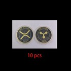 10pcs 2025 XRP TOKEN Black Gold Coin With Case Collectible Commemorative Gifts