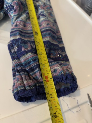 Vestido Vintage Años 70 Indio Algodón Gasa Talla M Floral Campesino Lúrex Metálico Boho - Imagen 3 de 24