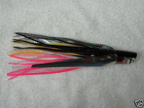 Saltwater Big Game Lure (7 inch Angle) BlackBackRedEye - Bild 1 von 2
