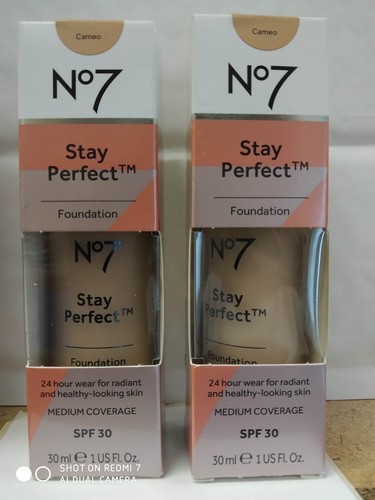BOOTS N07 STAY PERFECTION FOUNDATION 60ml DEEPLY HONEY MEDIUM COVERAGE SPF30 NEW - Picture 10 of 12