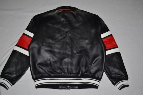 SALE AUTHENTIC Avirex LEGEND Leather BOMBER Jacket MENS BLACK NEW ALL SIZES - Picture 3 of 8