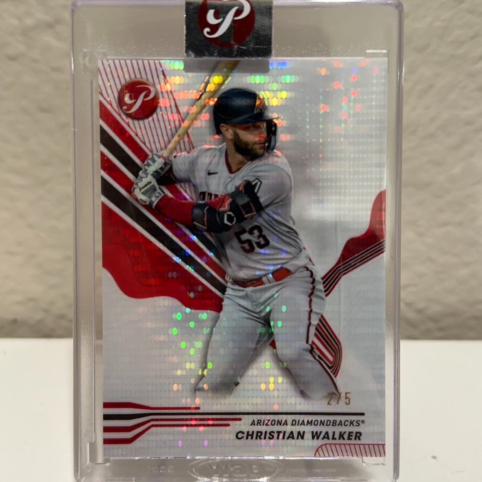 2024 Topps Pristine Red Refractor /5 Christian Walker #9 Arizona Diamondbacks
