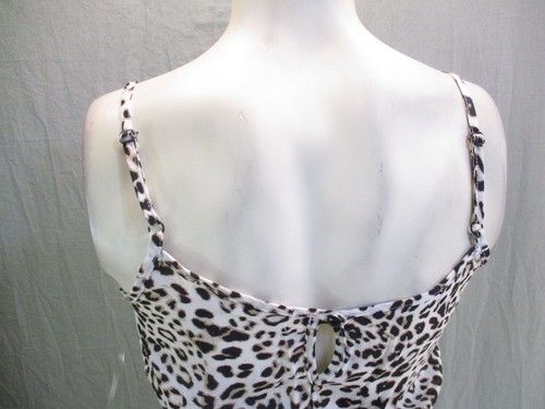 ROW A Size S Womens Leopard Print Sleeveless Summer Sun Dress 5BL-024 - Imagen 6 de 9