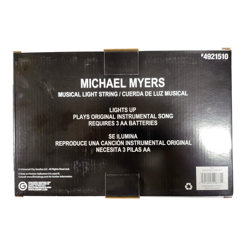 Halloween II Michael Myers Musical String Lights Set of 8 Lights New Fast Ship - Picture 2 of 14
