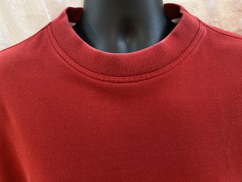 ADIDAS Men’s Crew Neck Long Sleeved PULLOVER~Medium~Dark RED Cotton-Poly - Picture 9 of 11