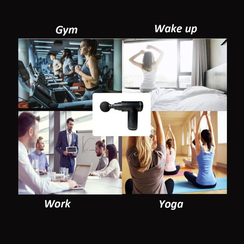 Massage Gun Percussion Massager Tissue Muscle Vibrating Pain Relief Massage Gun - Picture 8 of 11