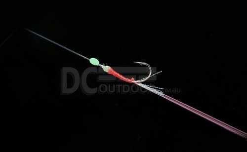 4 X Live Bait Jigs Hook Rigs, Yellow Tail, Slimies - Multi Hook Size Available - Picture 4 of 6