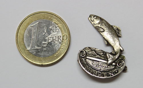 BROCHE Insignia GULPEN Forellen Kwekerij PAISES BAJOS.  Años 50-60   VINTAGE - Imagen 2 de 3