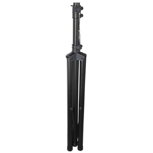 Universal PA Speaker Stands PAIR Steel Black Heavy Duty With Carr Bag DJ Disco - Picture 2 of 3