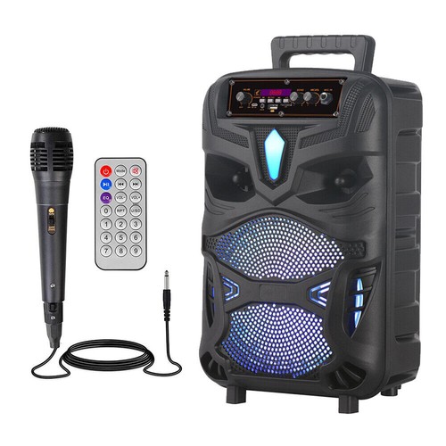 Dual 8" Subwoofer Wireless Bluetooth Speaker Heavy Bass Portable Party Karaoke - Picture 32 of 34
