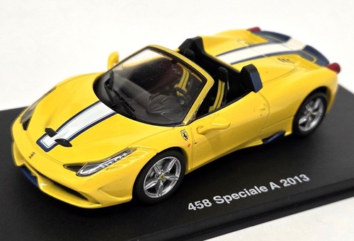 Atlas 1/43 Ferrari 458 Speciale A 2013 Yellow Scale Diecast Model Car - Picture 3 of 5