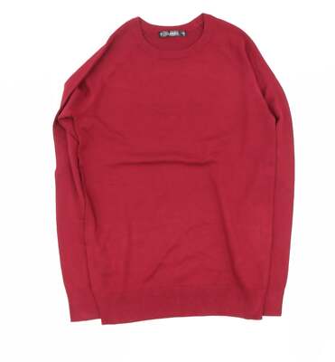 Dunnes Stores` Damen Pullover rot Rundhals Viskosemischung Größe S