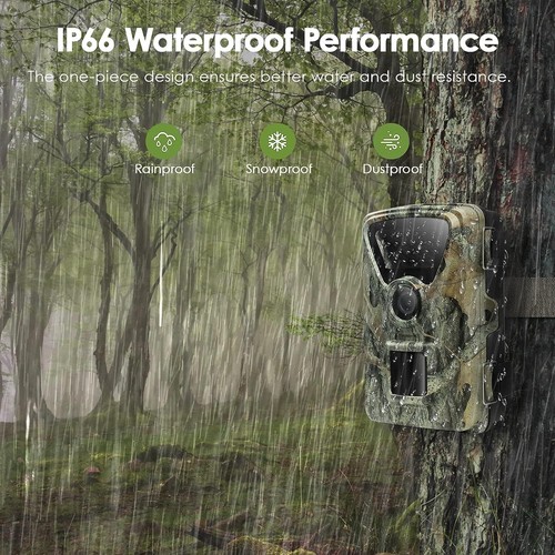 MAXDONE Trail WiFi Game Camera 1440P 32MP No Glow Night Vision Motion Activated - Picture 7 of 8