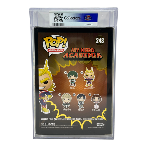 Funko Pop! PSA Graded 9 All Might # 248 - Funimation NYCC 2019 Cromo - Foto 2 di 6