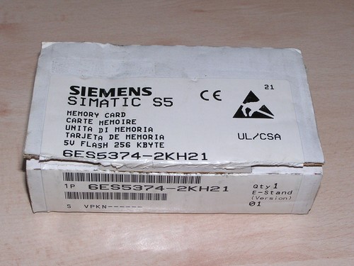 NEW old stock - Siemens 6ES5374-2KH21 E:01 S5 FLASH EPROM 256kB open origin. box - Bild 5 von 5
