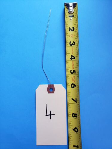 1000 - 4 1/4" x 2 1/8" Size 4 Manila Inventory Shipping Hang Tags with Wire - Picture 2 of 2