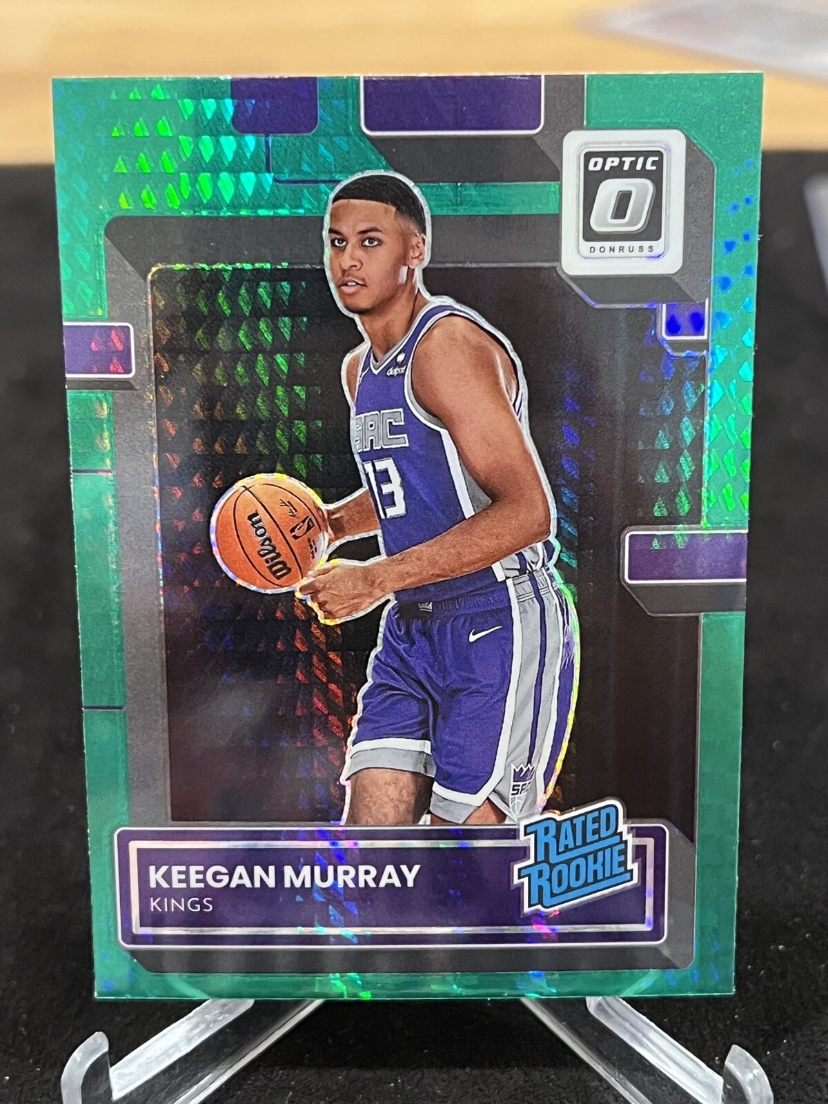 2022-23 Donruss Optic Keegan Murray 214 Rated Rookie HYPER GREEN SSP FANATICS RC