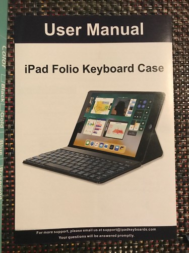 Blue Yekbee ultimate 7 color detachable keyboard case 2018,2017 ipad pro 9.7 - Picture 2 of 12
