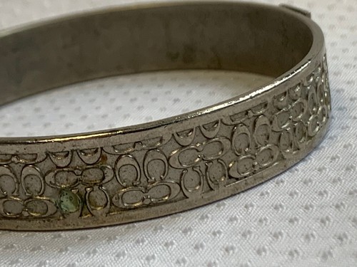 Vtg Bracelet Lot Coach Brighton Monet Marvella Faux Gemstones Silvertone Jewelry - Picture 20 of 24