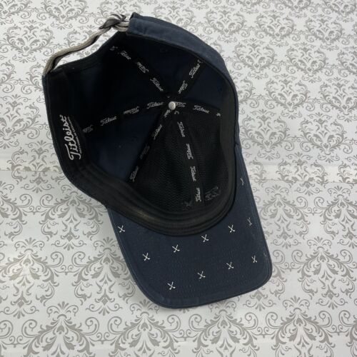 Titleist Golf Performance Dark Blue Ball Cap Hat Adjustable Baseball Adult - Picture 10 of 12